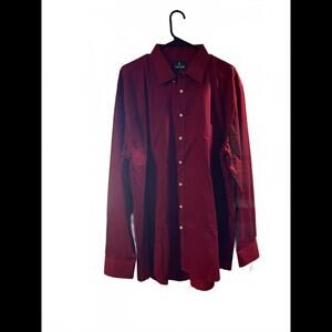 Stafford Men's Easy-Care Red Shirt - XL